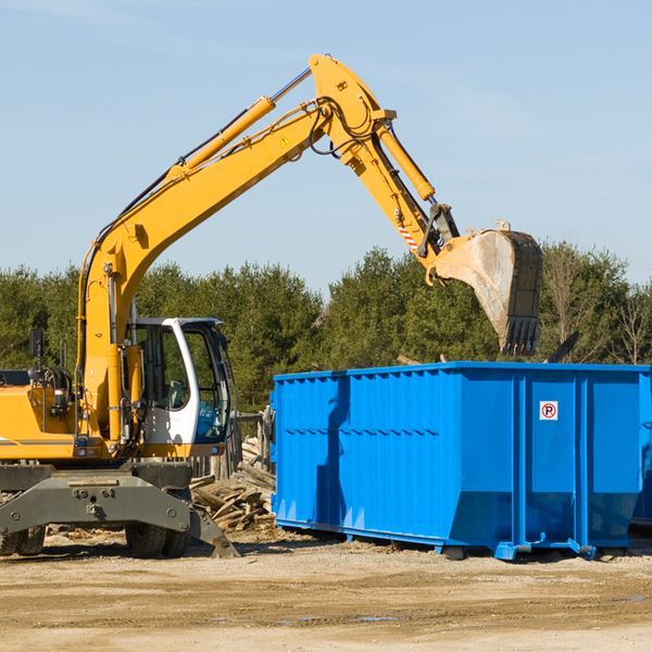 are there any restrictions on where a residential dumpster can be placed in Warren MA